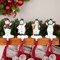 Northlight Winter Ready Glitter Snowman Christmas Stocking Holders - 7" - Set of 4